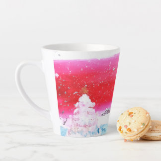 Tasse Latte Rêver d'une Coupe de café de Noël blanche