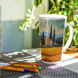 Tasse Latte Rêves toscans dorés