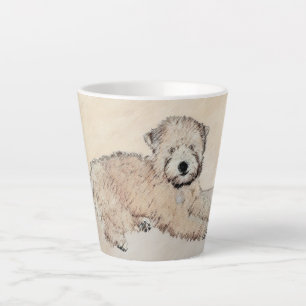 Tasse Latte Revêtu doux Roue Peinture Terrier Art original