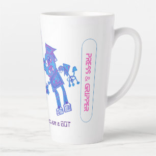 Tasse Latte Robot, presse et poignet latte