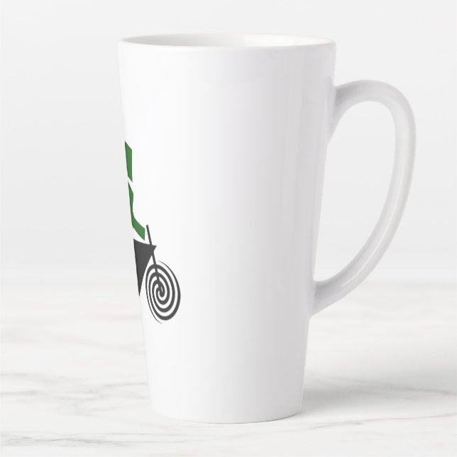 Tasse Latte Robot, Riding, Bike (Droite)