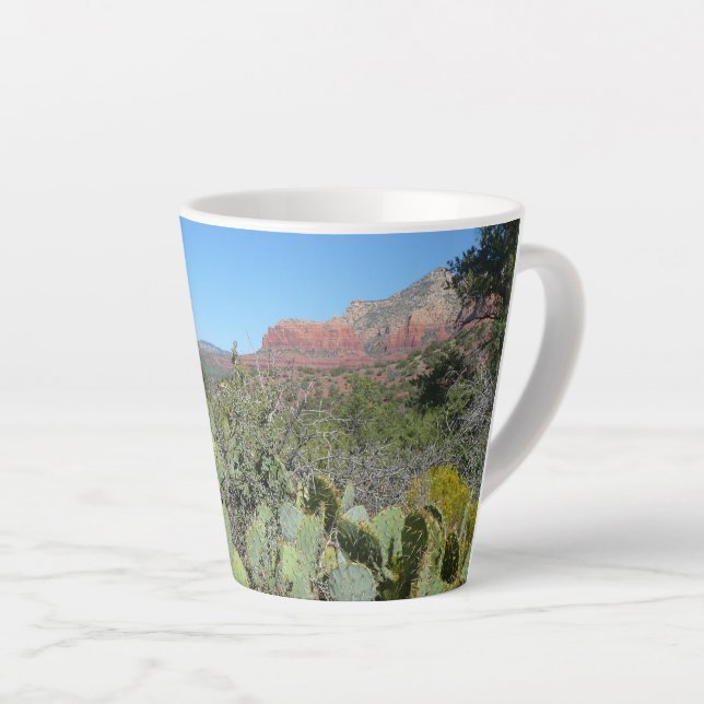 Tasse Latte Rochers rouges et cactus I (Angle droit)