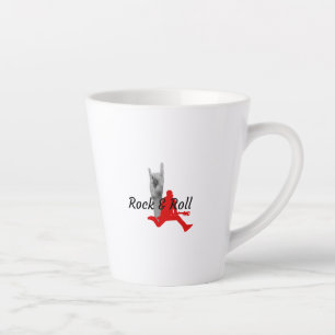 Tasse Latte Rock And Roll