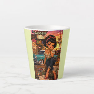 Tasse Latte Rockachibi Pénélopé – Idée Cadeau Vintage