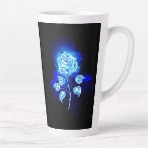 Tasse Latte Rose bleu brûlant