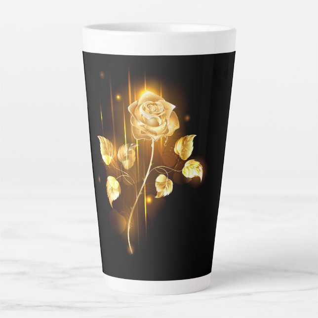 Tasse Latte Rose d'or ( rose d'or ) (Devant)
