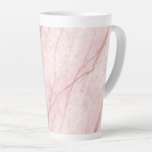 Tasse Latte Rosé Marbre Bio Blush Rose Poudré 