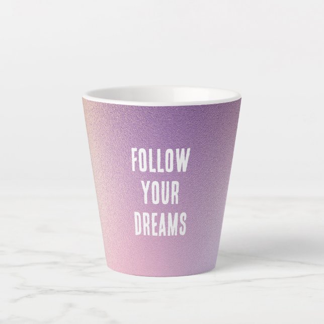 Tasse Latte Rose pourpre fille (Devant)