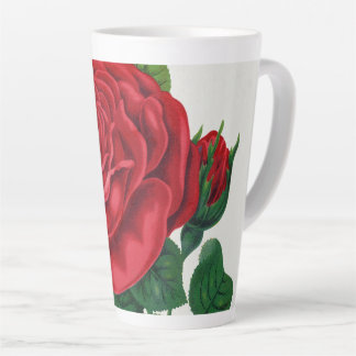 Tasse Latte Rose Print Rochester Lithographing and Printing Co
