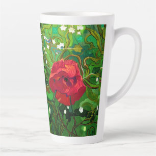 TASSE LATTE ROSE ROUGE