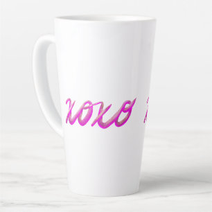 Tasse Latte rose xoxo