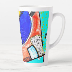 Tasse Latte Roue Abstraite