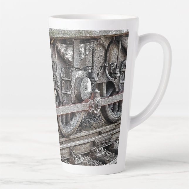 TASSE LATTE ROUES DE TRAIN À VAPEUR (Droite)