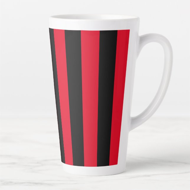 Tasse Latte Rouge et noir triés (Droite)