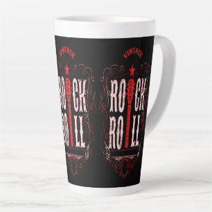 Tasse Latte Rouge rock vintage