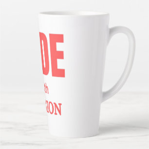 Tasse Latte Rouler avec Passion – Typographie Inspirante pour
