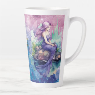 Tasse Latte Royaume des sirènes (journal assorti disponible)