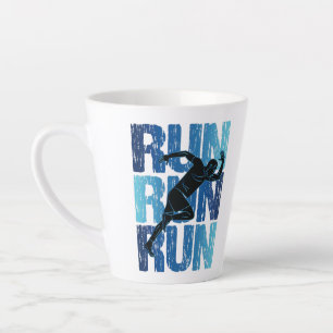 Tasse Latte Runner vintage - Run Run Run Run Run