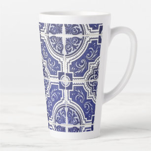 Tasse Latte Russe Vintage Portugais Carreaux Motif - Azulejo