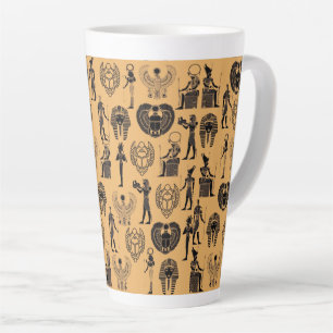 Tasse Latte Sables Éternels : Élégance Antique Égyptienne pour