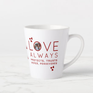 Tasse Latte Saint Valentin AMOUR TOUJOURS Photo Christian