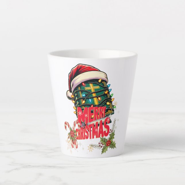 Tasse Latte Sainte Bible chrétienne Casquette de Noël religieu (Devant)