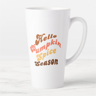 Tasse Latte Saison d'épices Citrouille Hello