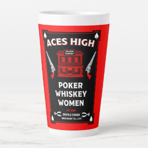 Tasse Latte Saloon de la frontière américaine cow-boy