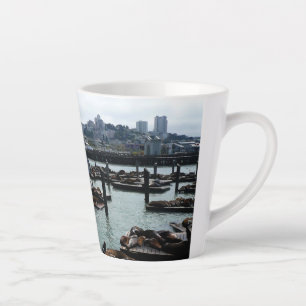 Tasse Latte San Francisco et Pier 39 Sea Lions City Skyline