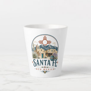 Tasse Latte Santa Fe Nouveau-Mexique Architecture Adobe Sud-Ou