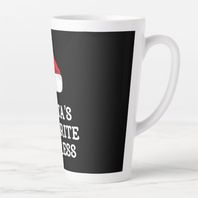 Tasse Latte Santas Actrice préférée Noël Actrice intérimaire (Droite)