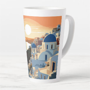 TASSE LATTE SANTORINI GRÈCE N° 1