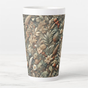 Tasse Latte Savourez chaque gorgée avec le charme de la nature