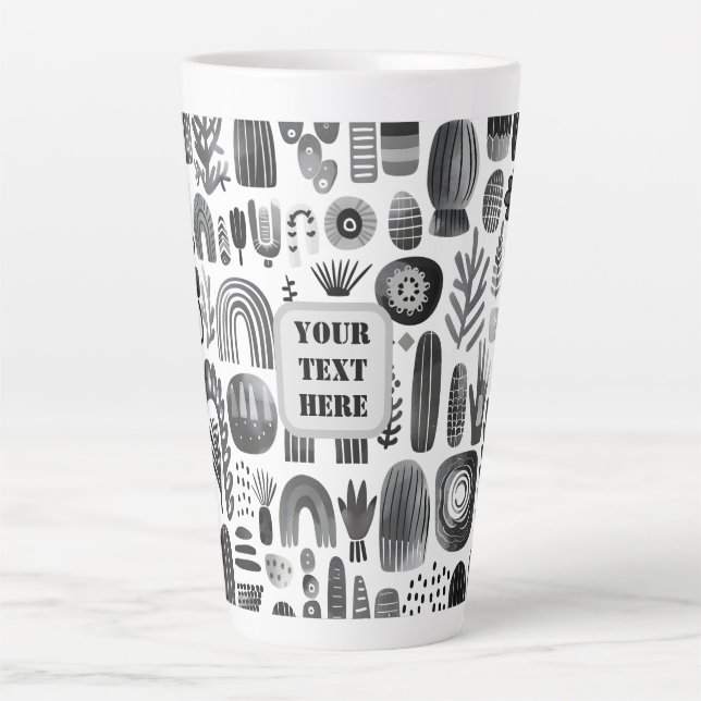 Tasse Latte Scandi Motif No 5 | (Devant)