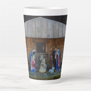 Tasse Latte Scène de la Nativité