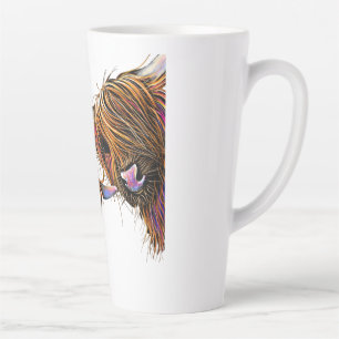Tasse Latte Scottish Highland Cow ‘ S&N’ par Shirley MacAr