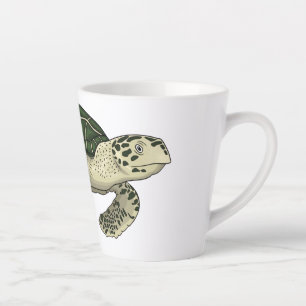 Tasse Latte Sea turtle cartoon