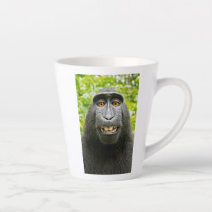Tasse Latte Selfie de singe