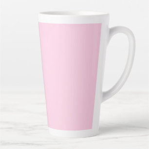 Tasse Latte Sensibilisation au cancer du sein clair rose solid