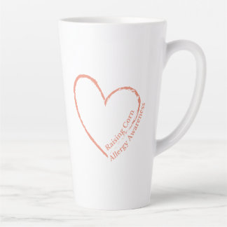 Tasse Latte Sensibilisation aux allergies au maïs Cœur