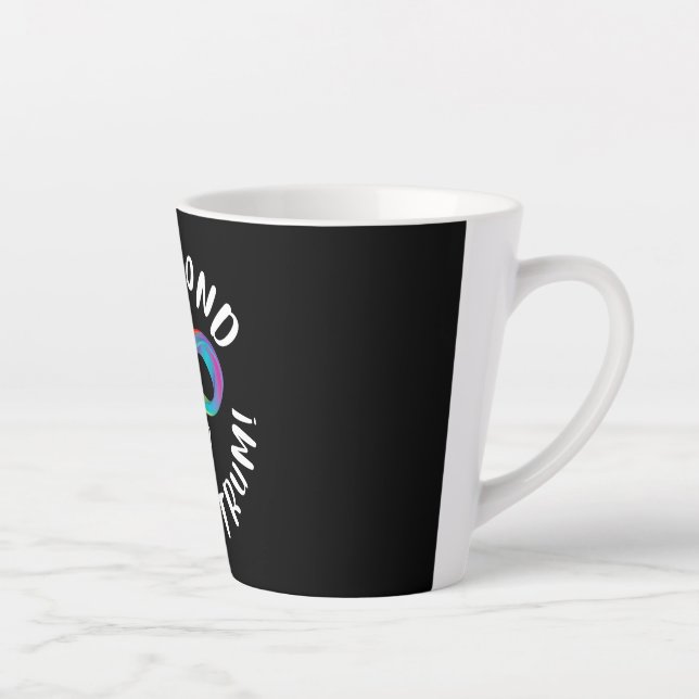 Tasse Latte Sensibilisation sur l'autisme - voir au-delà du sp (Droite)