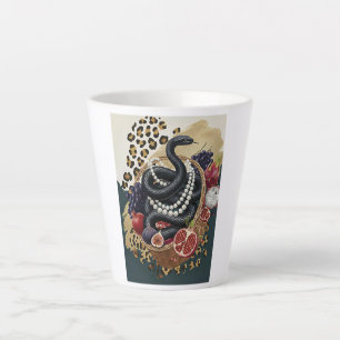 Tasse Latte Serpent Éclectique avec Perles, Chic M