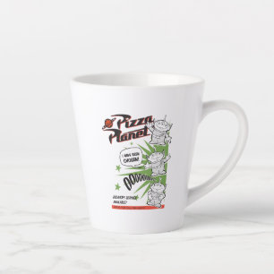 Tasse Latte Service de livraison Pizza Planet Graphisme rétro