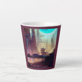 Tasse Latte SF City sur une planète étrange 3