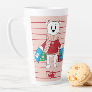 Tasse Latte Shopping Polar Bear Holiday Latmog