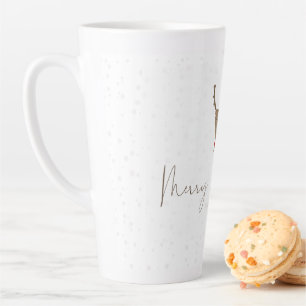 Tasse Latte Silhouette de renne en ligne artistique de Slipper