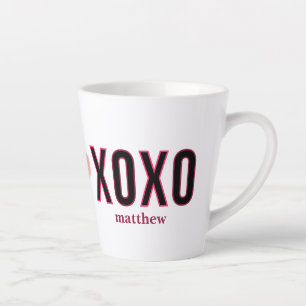 Tasse Latte Simple entraînement Xoxo Jolie Valentines journée