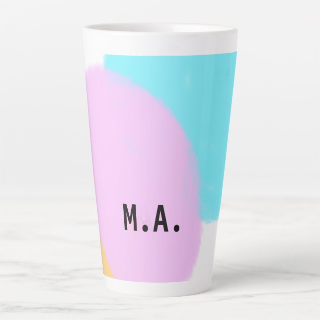 Tasse Latte SIMPLE MINIMAL.CUTIE AJOUTER NOM BABY lettre Jeter (Devant)