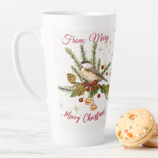 Tasse Latte Sip & Cherish: Your "Postcard" Christmas Mug; 