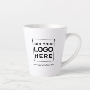 Tasse Latte Site Web personnalisé de marque de logo d'entrepri